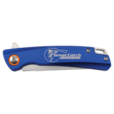 Bison River 4" Blue Every Day Carry Knife with Ball Bearing Open Mechanism
