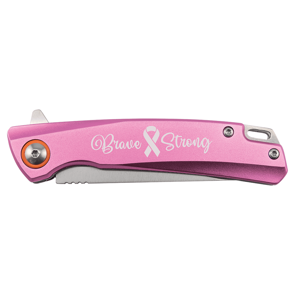 Bison River 4" Pink Every Day Carry Knife with Ball Bearing Open Mechanism