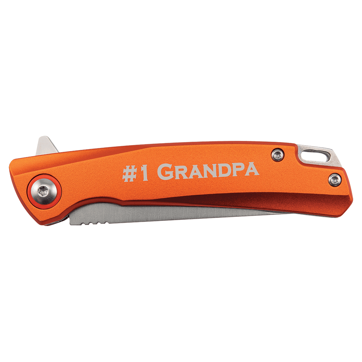 Bison River 4" Orange Every Day Carry Knife with Ball Bearing Open Mechanism