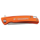 Bison River 4" Orange Every Day Carry Knife with Ball Bearing Open Mechanism