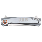 Bison River 4" Gray Every Day Carry Knife with Ball Bearing Open Mechanism
