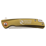 Bison River 4" Flat Dark Earth Every Day Carry Knife with Ball Bearing Open Mechanism