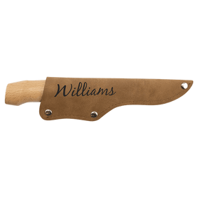 Bison River 4" Fillet Knife with Wood Handle and Leather Sheath