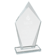 7 1/2" Diamond Clear Glass Award