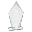 8 1/2" Diamond Clear Glass Award
