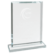 7" Rectangle Clear Glass Award