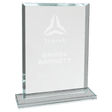 7 3/4" Rectangle Clear Glass Award