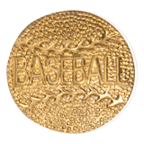 Gold Baseball Metal Chenille Letter Insignia