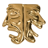 Gold Drama Metal Chenille Letter Insignia