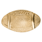 Gold Football Metal Chenille Letter Insignia