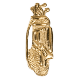 Gold Golf Bag Metal Chenille Letter Insignia