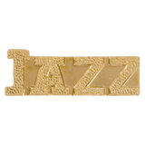 Gold Jazz Metal Chenille Letter Insignia