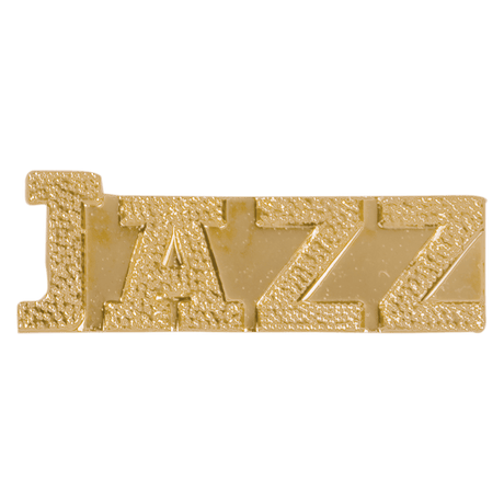 Gold Jazz Metal Chenille Letter Insignia