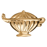 Gold Lamp of Knowledge Metal Chenille Letter Insignia