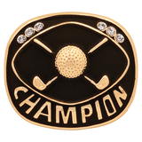 Gold Golf Champion Ring Insert