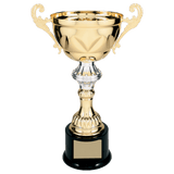 Gold 13" Completed Metal Cup Trophy on Plastic Base