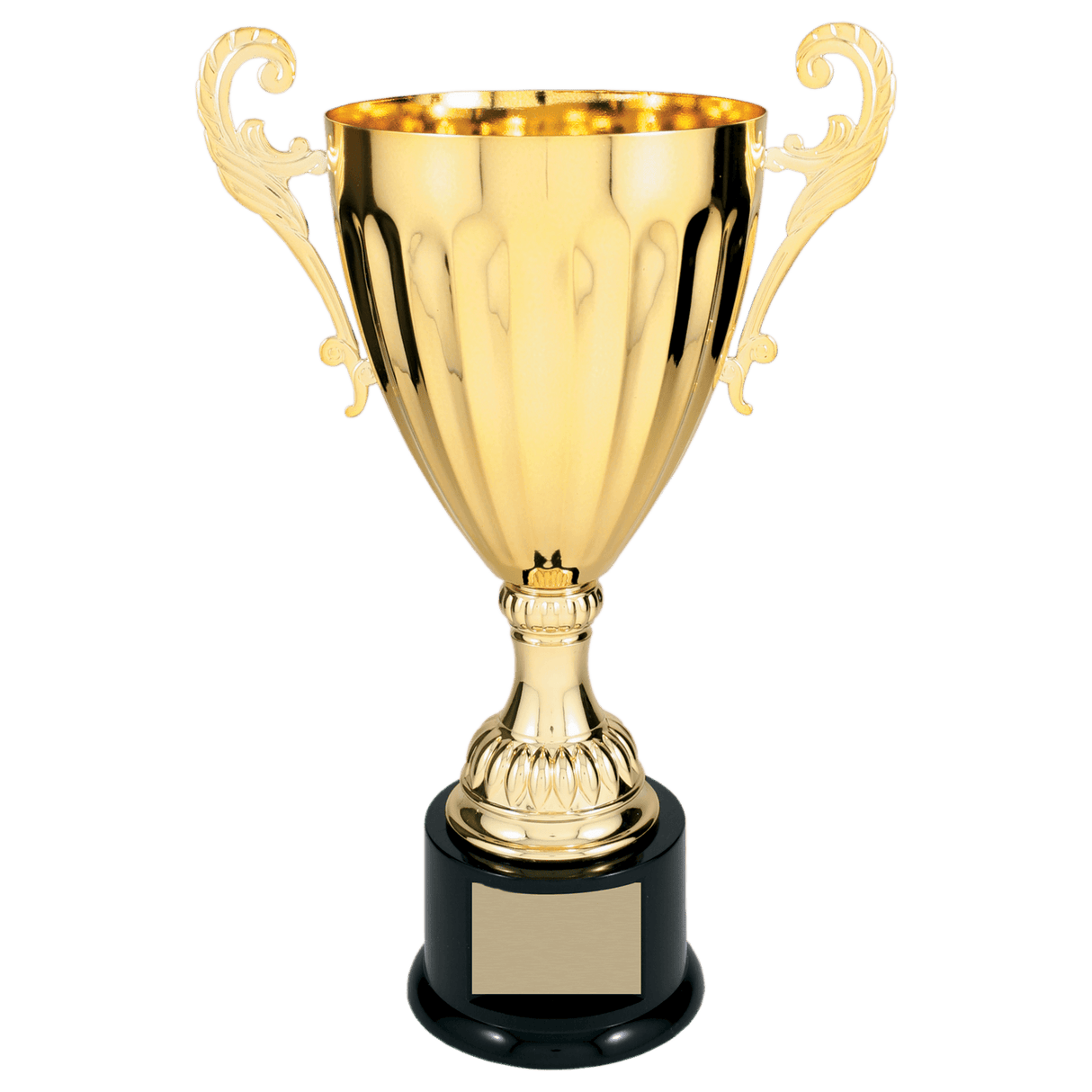 13 1/4" Completed Metal Cup Trophy on Plastic Base