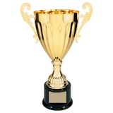 13 1/4" Completed Metal Cup Trophy on Plastic Base