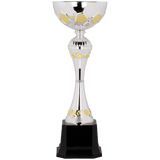 13 1/4" Completed Metal Cup Trophy on Plastic Base
