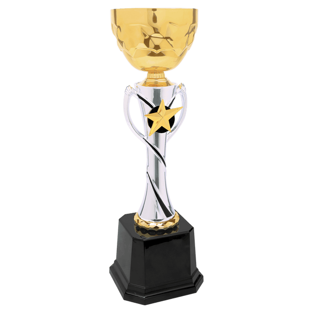 12 3/4" Silver/Gold Completed Metal Cup Trophy