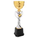 14" Silver/Gold Completed Metal Cup Trophy