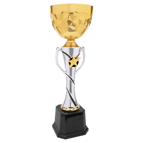 16" Silver/Gold Completed Metal Cup Trophy