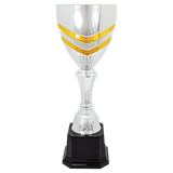 17" Completed Metal Cup Trophy on Plastic Base
