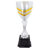 19" Completed Metal Cup Trophy on Plastic Base