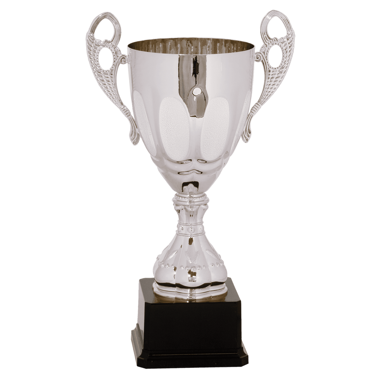 13" Completed Metal Cup Trophy on Plastic Base