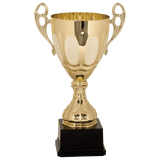 14" Completed Metal Cup Trophy on Plastic Base