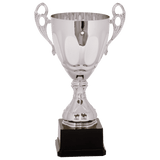 14" Completed Metal Cup Trophy on Plastic Base