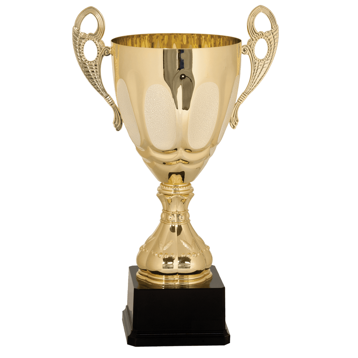 15 3/4" Completed Metal Cup Trophy on Plastic Base