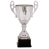15 3/4" Completed Metal Cup Trophy on Plastic Base