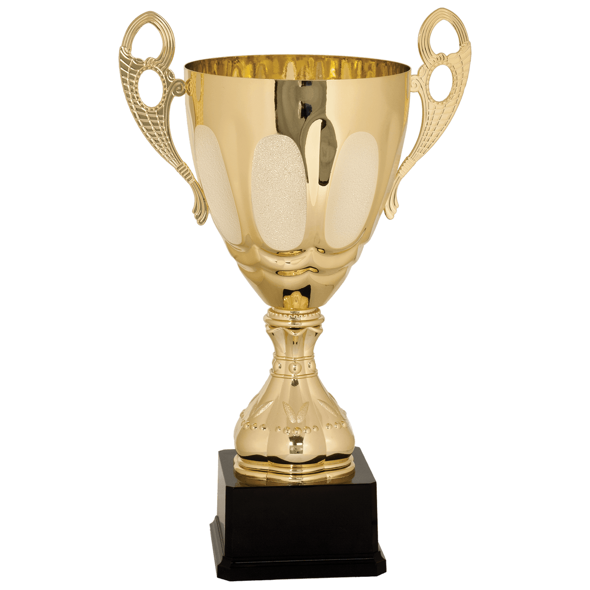 17 1/2" Completed Metal Cup Trophy on Plastic Base