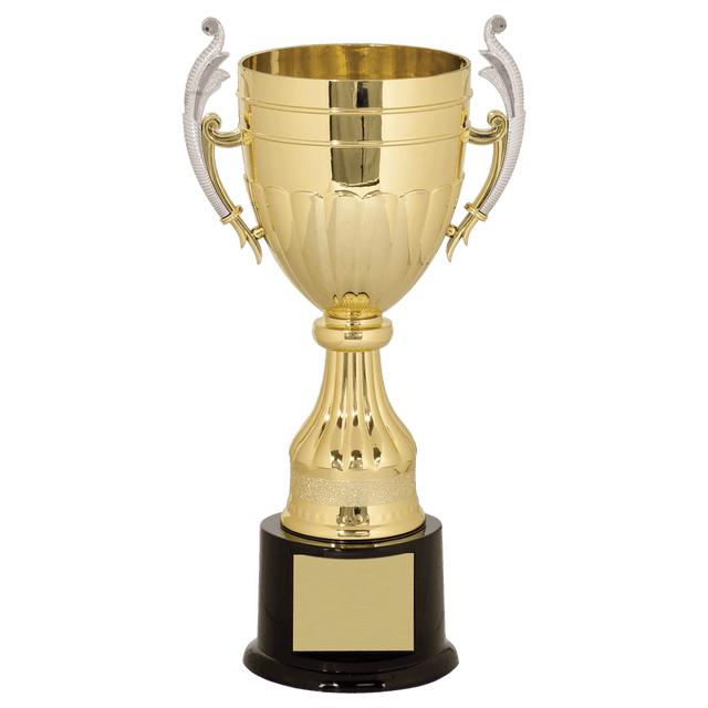 11" Gold/Silver Plastic Completed Cup Trophy