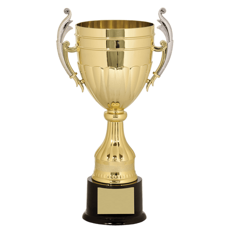 14 3/4" Gold/Silver Plastic Completed Cup Trophy