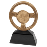 7" Antique Gold Steering Wheel Resin with 2" Insert Area