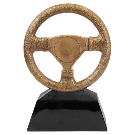 10" Antique Gold Steering Wheel Resin with 2" Insert Area