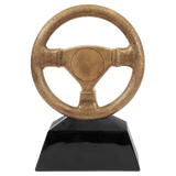 10" Antique Gold Steering Wheel Resin with 2" Insert Area