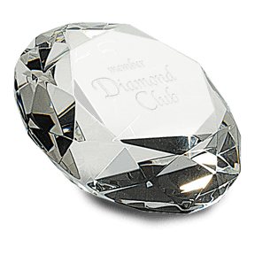 2 1/2" Clear Crystal Diamond (4" Diameter)