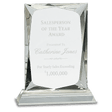 7 1/4" Crystal Rectangle on Clear Base