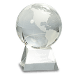 4 1/2" Crystal Globe on Clear Base