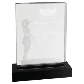 6 1/4" x 8" Crystal 3D Female Golf
