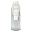 7 1/2" Clear Octagon Slant-Top Crystal Tower