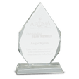 7" Diamond Crystal on Clear Pedestal Base