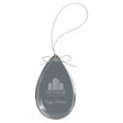 3" Crystal Teardrop Ornament