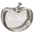 3 1/2" x 3 3/4" Flat Crystal Apple