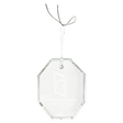 3 1/2" Crystal Octagon Ornament