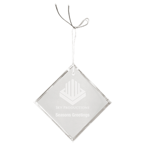 3" Crystal Diamond Ornament