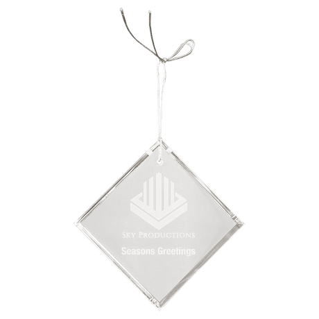 3" Crystal Diamond Ornament